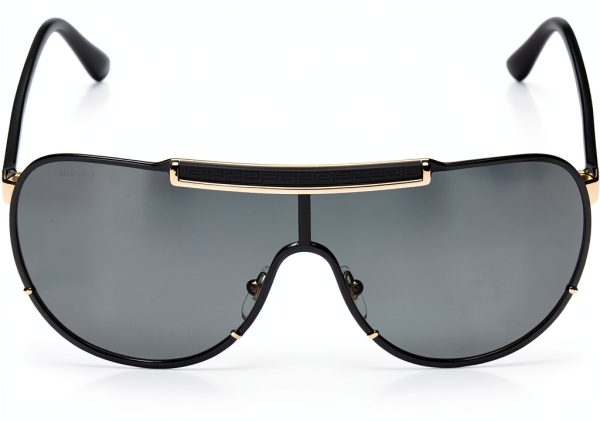 Versace Men's Sunglasses Black Gold 40-14-135 Luxury Frame-1