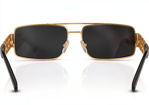 Gold X-Large Full Rim Men's Sunglasses BrandName Classic Design-2
