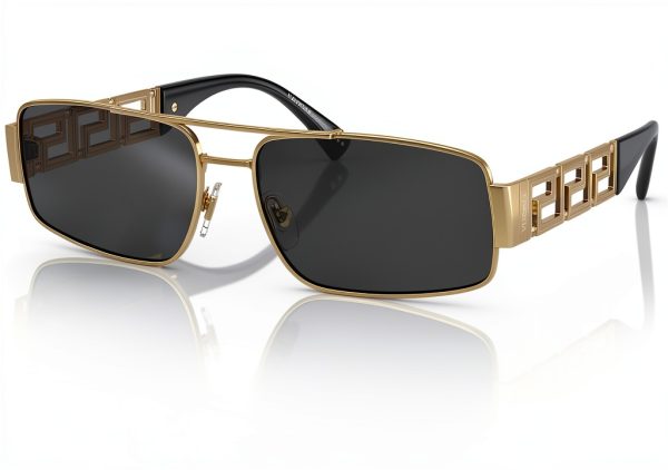 Gold X-Large Full Rim Men's Sunglasses BrandName Classic Design-0