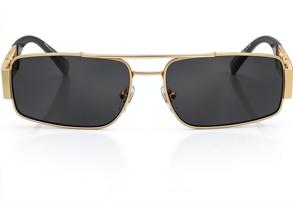 Gold X-Large Full Rim Men's Sunglasses BrandName Classic Design-3