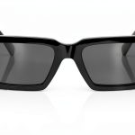 Havana Unisex Full Rim Rectangle Sunglasses Small Size Black-0