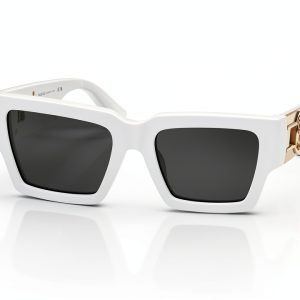 Havana Unisex Full Rim Rectangle Sunglasses Small Non Polarized-0