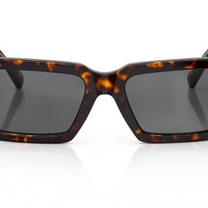 Havana Small Unisex Full Rim Rectangle Sunglasses Classic Design-0
