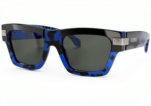 Havana Blue Men Sunglasses Classic Black Frame 55-20-145 UV400-0
