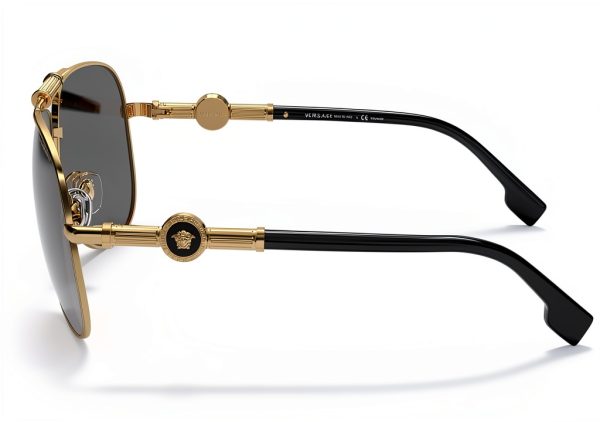 Versace Men's Polarized Full Rim Sunglasses Pilot 0VE22361002Z359-1